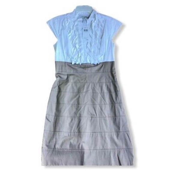 NWT Max and Cleo Size 4 Sandal Cap Sleeve Ruffle Cotton Dress NEW - Picture 1 of 10